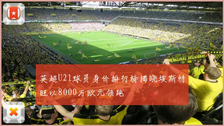 英超U21球员身价排行榜揭晓埃斯特旺以8000万欧元领跑